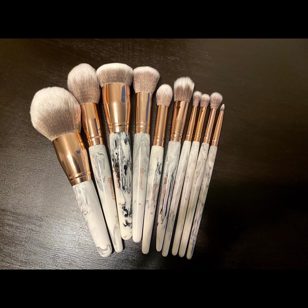 BH Cosmetics Marble Luxe 10-piece Brush Set